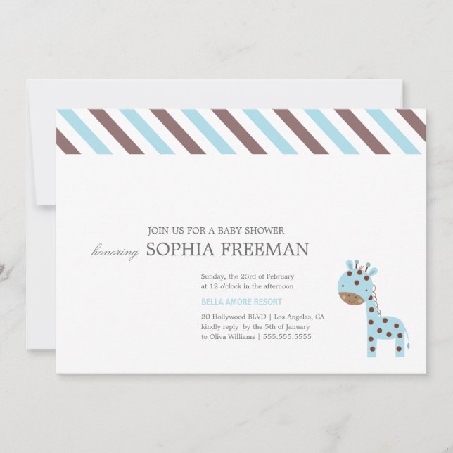 GIRAFFE | BABY SHOWER INVITATION (Front)