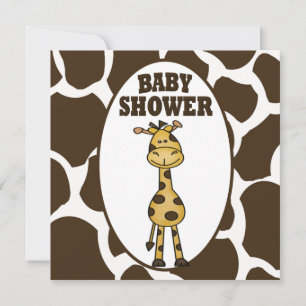 Giraffe Baby Shower Invitation