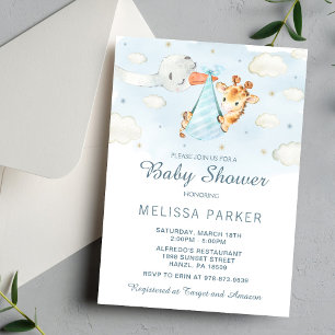 Giraffe Baby Shower Invitation