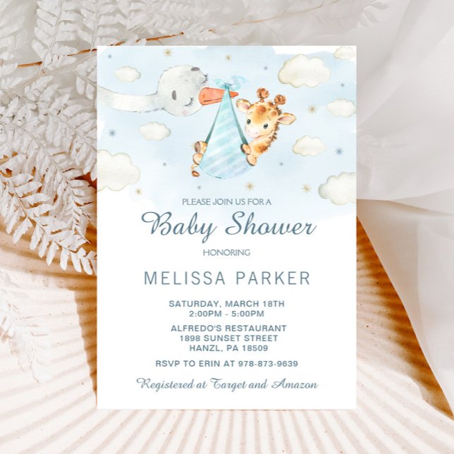 Giraffe Baby Shower Invitation (Creator Uploaded)