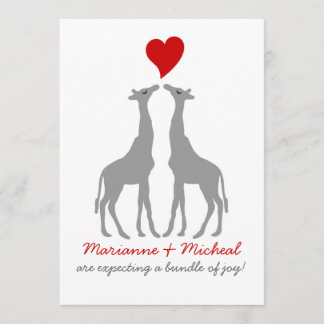 Giraffe Baby Shower Invitation