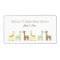 Giraffe Baby Shower Water Bottle or Favour Label