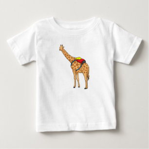Giraffe Backpack Baby T-Shirt