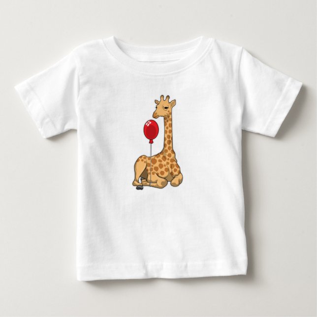 Giraffe Balloon Baby T-Shirt (Front)