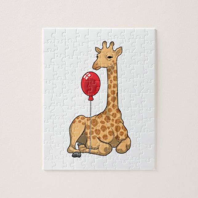 Giraffe Balloon Jigsaw Puzzle (Vertical)