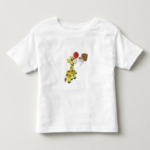 Giraffe Basketball Toddler T-Shirt