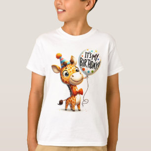 Giraffe Birthday Celebration T-Shirt