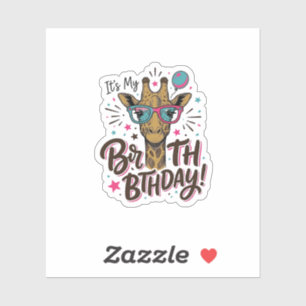 Giraffe Birthday Vintage Engraving Party Shirt_1