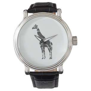 Giraffe Black and Grey Silhoutte Watch