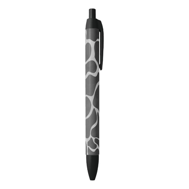 Giraffe Black and Light Grey Print Black Ink Pen (Bottom (Vertical))