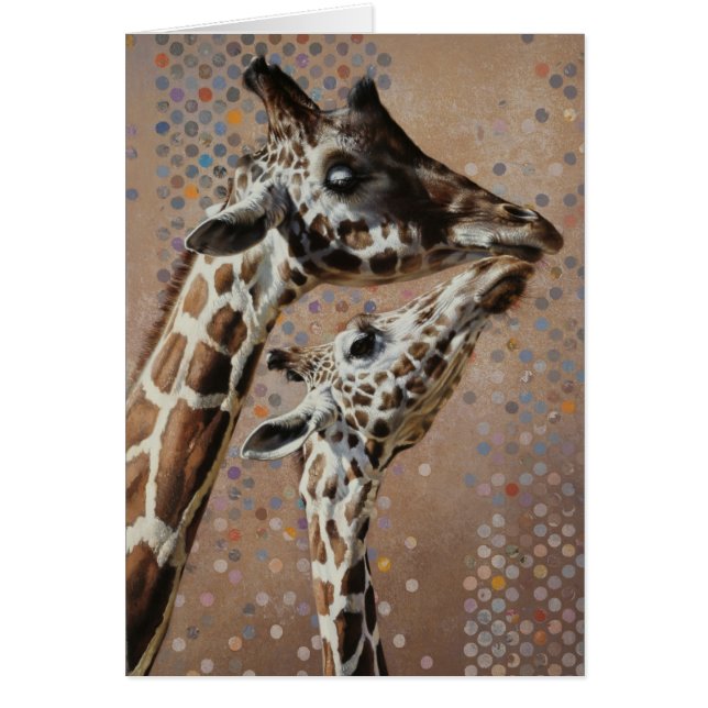 Giraffe Blank Card by Andrew Denman (Front)