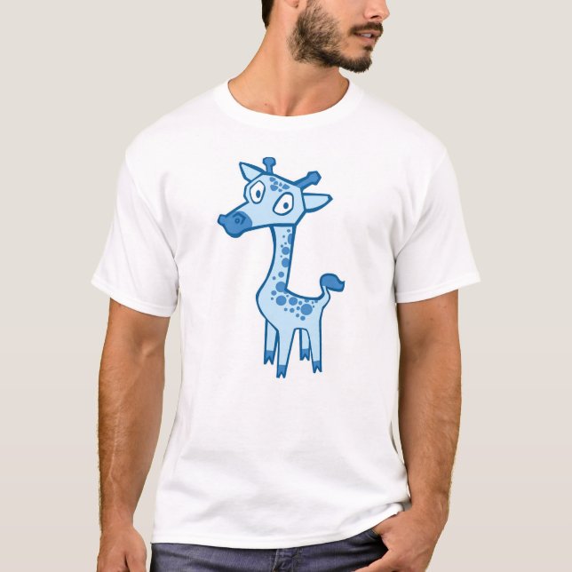 Giraffe - Blue T-Shirt (Front)