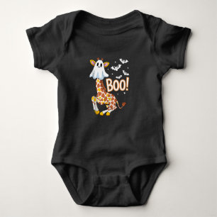 Giraffe Boo Halloween Costume Fun Cute Boo Baby Bodysuit