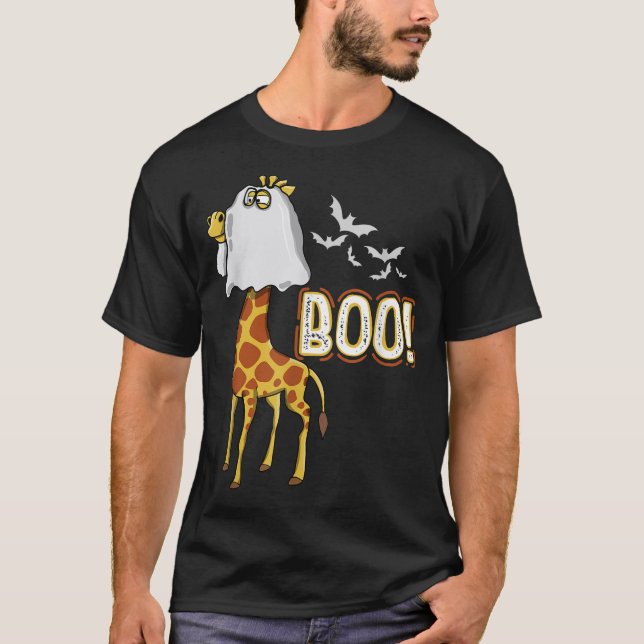 Giraffe Boo Halloween Costume Men Women  T-Shirt (Front)
