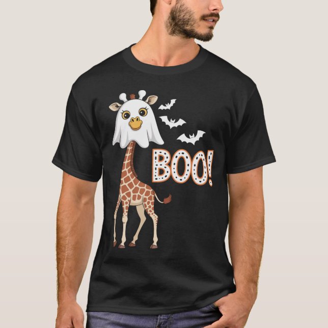 Giraffe Boo Halloween T-Shirt (Front)