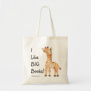 Giraffe Book Tote Bag