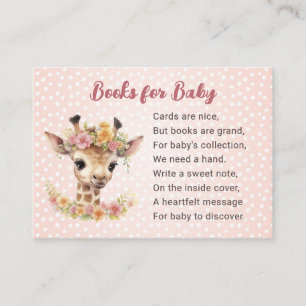 Giraffe Books for Baby Girl Wild Animal Safari Enclosure Card