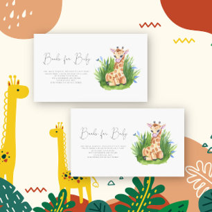 Giraffe - books for baby ticket  enclosure card