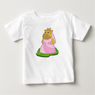 Giraffe Bride Veil Wedding Baby T-Shirt