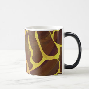 Giraffe Brown and Yellow Print Magic Mug