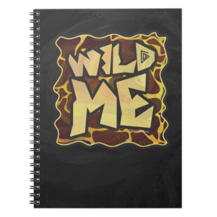 Giraffe Brown and Yellow Print Notebook