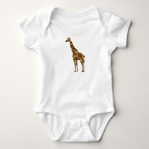 Giraffe Brown and Yellow Silhouette Shirts