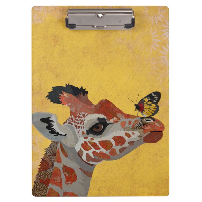 GIRAFFE & BUTTERFLY CLIPBOARD (Front)