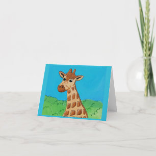 Giraffe by Joel Anderson Small greeting card