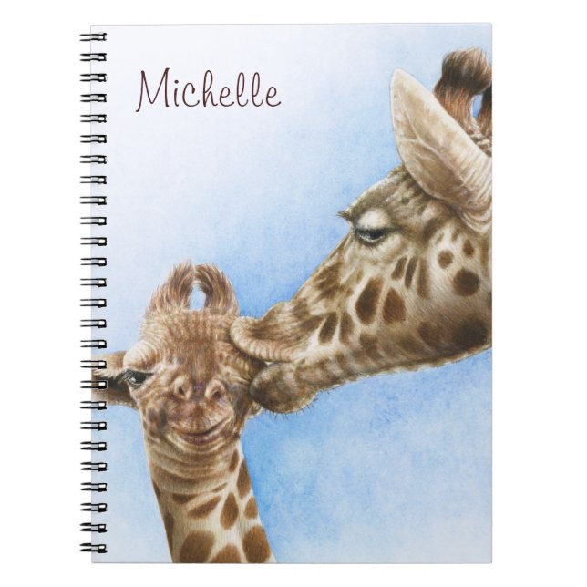 Giraffe & Calf Notebook (Front)
