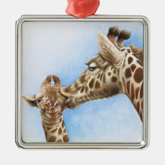Giraffe & Calf Ornament (Front)
