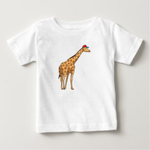 Giraffe Cap Baby T-Shirt