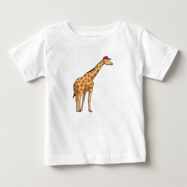 Giraffe Cap Baby T-Shirt (Front)