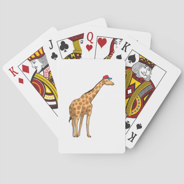 Giraffe Cap Playing Cards (Back)
