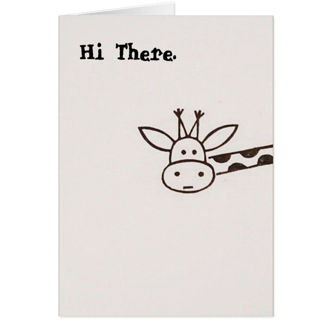 Giraffe card (Front)