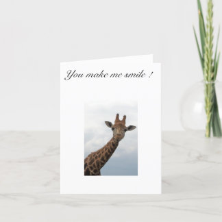 Giraffe Card