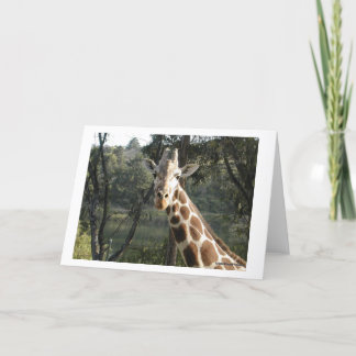 Giraffe Card