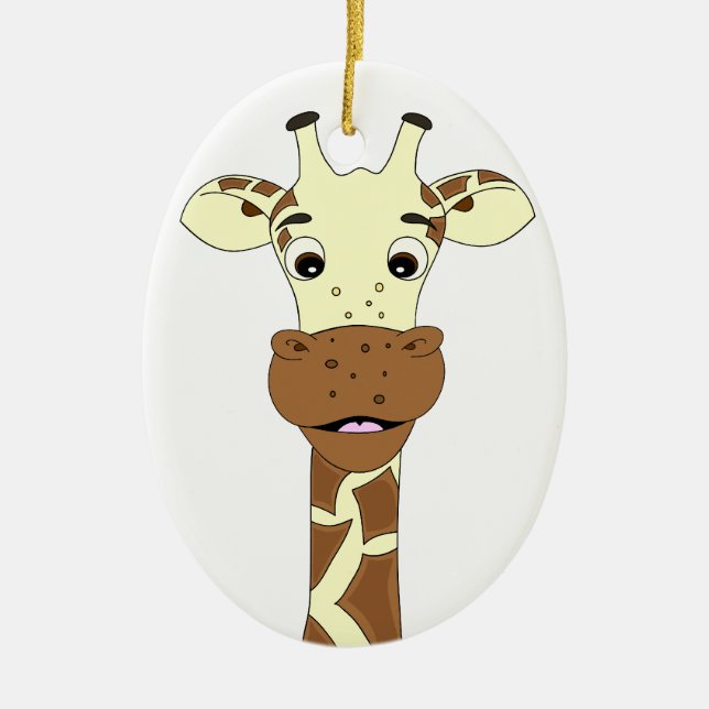 Giraffe cartoon ornament (Front)