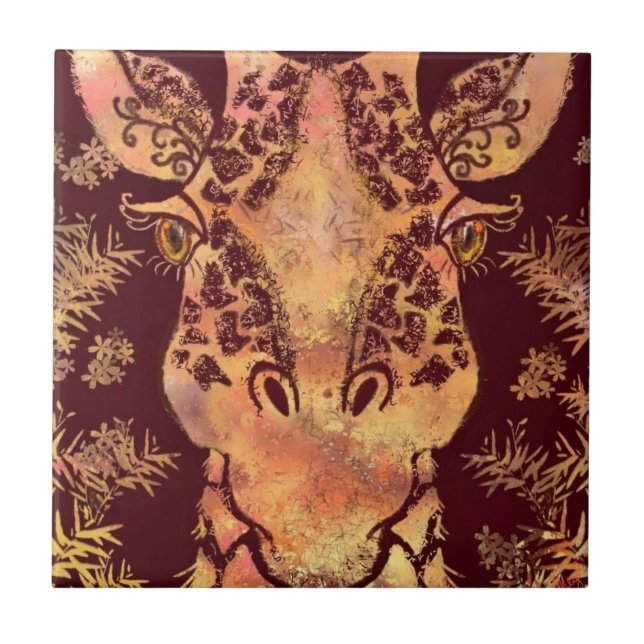 Giraffe Ceramic Tile (Front)