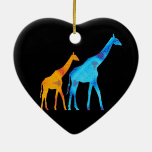 Giraffe Ceramic Tree Decoration