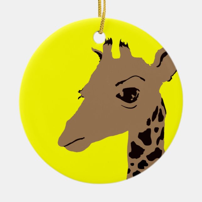 giraffe ceramic tree decoration (Front)
