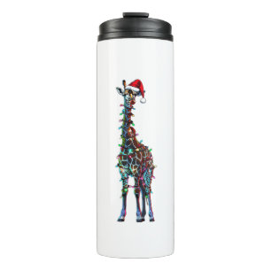 Giraffe Christmas _1 Thermal Tumbler