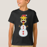 Giraffe Christmas Snowman