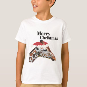 Giraffe Christmas  T-Shirt