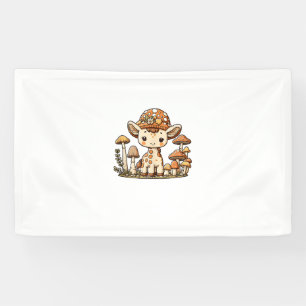 Giraffe Cottagecore Mushroom _1 Banner