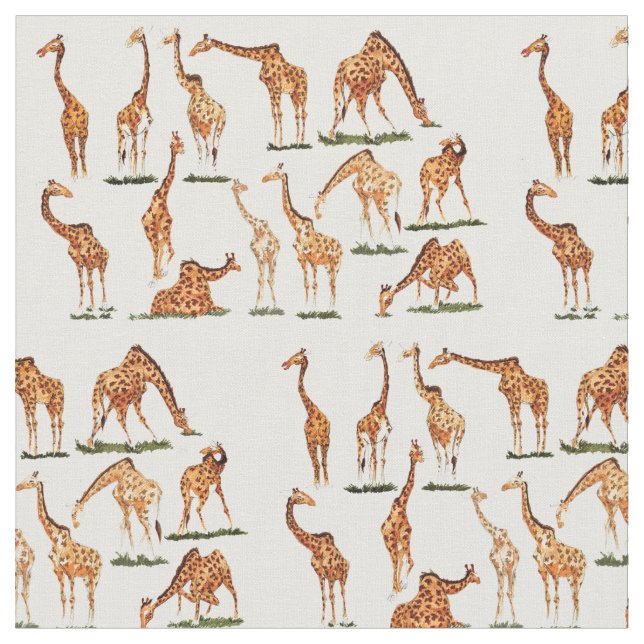 "GIRAFFE" COTTON FABRIC (Close Up)