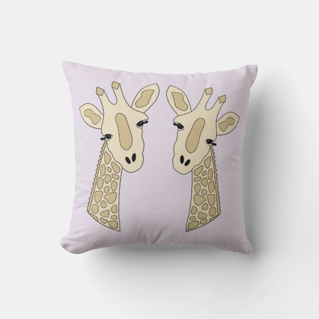 Giraffe couple cushion (Front)