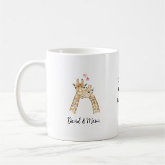 Giraffe Couple in Love Coffee Mug