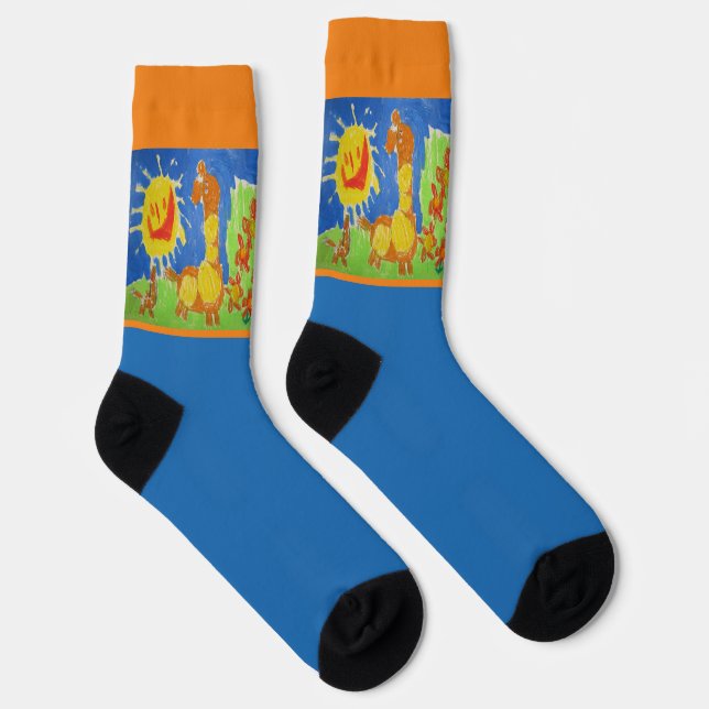 Giraffe Crew Socks (Right)