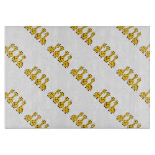Giraffe Cute Cartoon Cutting Board