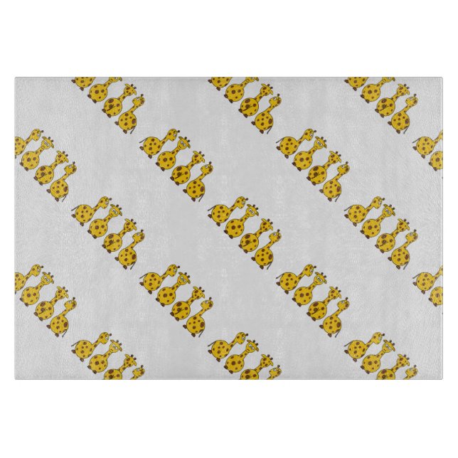 Giraffe Cute Cartoon Cutting Board (Front)